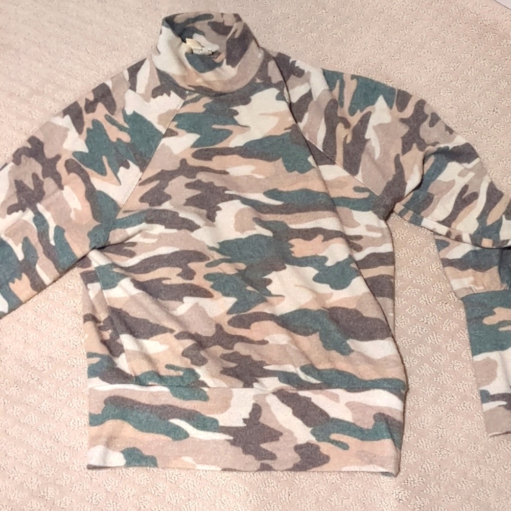 Maeve for Anthropologie camo sweater